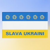 Slava Oekraïne Blauw Goud Zonnebloem Oekraïne Steu Naambadge