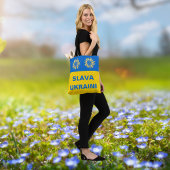 Slava Oekraïne Blauw Goud Zonnebloem Oekraïne Steu Tote Bag