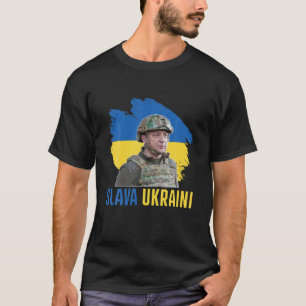 slava Oekraïne Zelensky stand met oekraïne T-shirt
