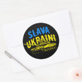 Slava Ukraine С onder У к, в, л Oekraïnse аа Ronde Sticker (Envelop)