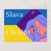 Slava Ukraine Briefkaart (Voorkant)