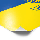 Slava Ukraine glorie Oekraïense oorlogssymbool pat Foto Afdruk (Hoek)