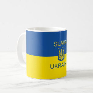 Slava Ukraine glorie Oekraïense oorlogssymbool pat Koffiemok