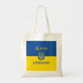 Slava Ukraine glorie Oekraïense oorlogssymbool pat Tote Bag (Voorkant)
