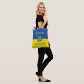 Slava Ukraine glorie Oekraïense oorlogssymbool pat Tote Bag (Op model)
