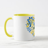 Slava Ukraine Glory naar Oekraïne groot hart Mok (Links)