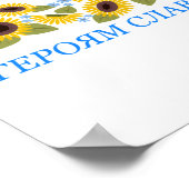 Slava Ukraine - Glory to Ukraine Poster (Hoek)