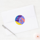 Slava Ukraine Ronde Sticker (Envelop)