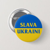 Slava Ukraine slava oekraïne Button vlag Oekraïne (Voorkant /achterkant)