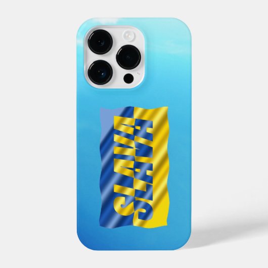 Slava Ukraine Slava Ukraine Glory naar Oekraïne iPhone Hoesje (Achterkant)