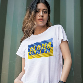 Slava Ukraine Slava Ukraine Glory to Ukraine Peace T-shirt