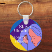 Slava Ukraine Sleutelhanger (Voorkant)