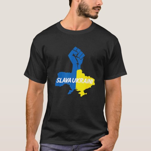 Slava Ukraine Solidarity T-shirt (Voorkant)