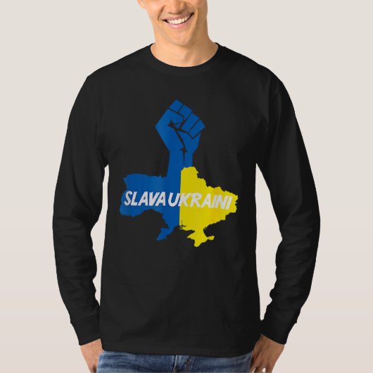 Slava Ukraine Solidarity T-shirt (Voorkant)