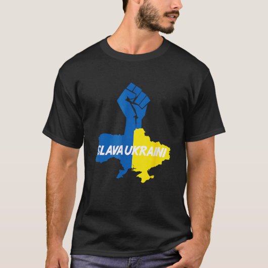 Slava Ukraine Solidarity T-shirt (Voorkant)