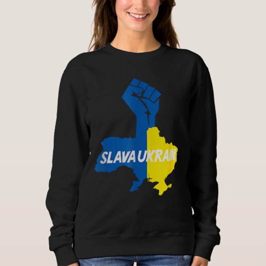 Slava Ukraine Solidarity Trui (Voorkant)