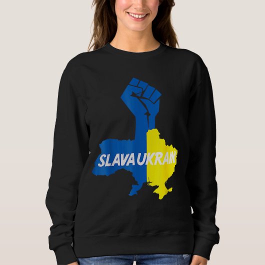 Slava Ukraine Solidarity Trui (Voorkant)