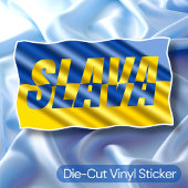 Slava Ukraine, sta met Oekraïne, vrede, geen oorlo Sticker