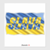 Slava Ukraine, sta met Oekraïne, vrede, geen oorlo Sticker (Vel)