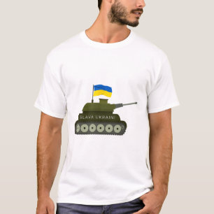 Slava Ukraini Eer aan Oekraïense Leger Tank Met Oe