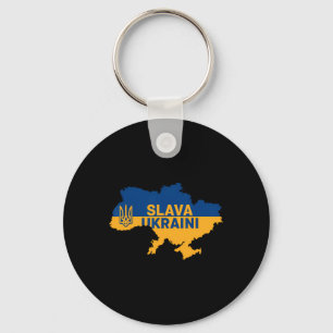 Slava Ukraini Eer aan Oekraïne T-shirt Ondersteun Sleutelhanger