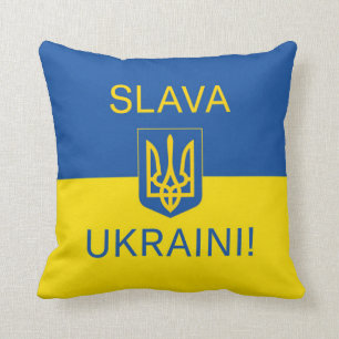 Slava Ukraini glorie Oekraïne oorlogs vreedzame sy Kussen