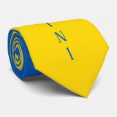 Slava Ukraini Glory to Ukraine flag Stropdas (Opgerold)