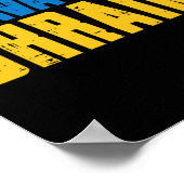 Slava Ukraini Glory To Ukraine Flag Ukrainian Wome Poster (Hoek)