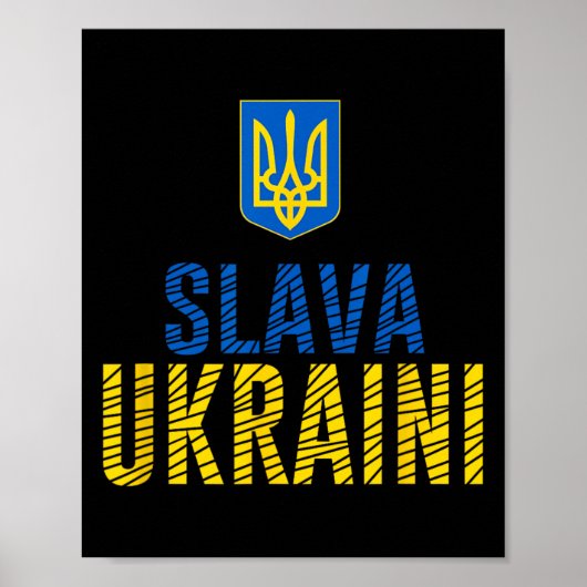 Slava Ukraini - Glory To Ukraine  Poster (Voorkant)
