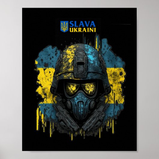 Slava Ukraini -glory To Ukraine  Poster (Voorkant)