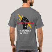 SLAVA UKRAINI HERINNERT BUCHA T-Shirt (Achterkant)