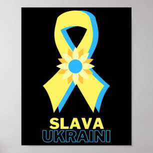 Slava Ukraini Oekraïne Steun Ik Steun Oekraïne Poster