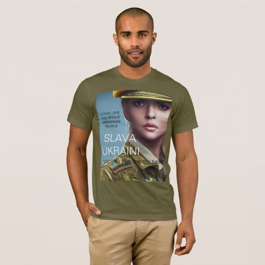 SLAVA UKRAINI T-SHIRT (Voorkant volledig)