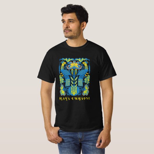 Slava Ukraini T-shirt (Voorkant volledig)