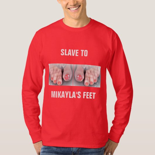 SLAVE AAN MIKAYLA'S FEET T-SHIRT (Voorkant)