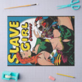 Slave Girl Lady in Green Decoupage Tissuepapier (Craft)