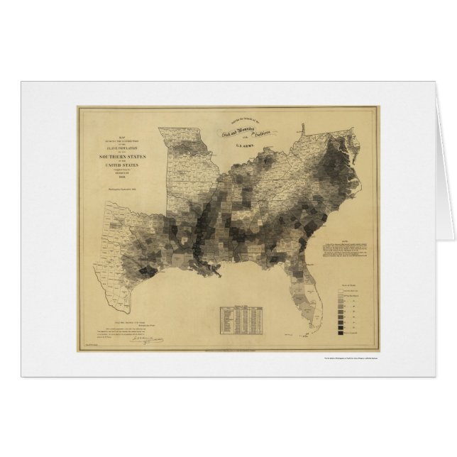 Slave Population Map 1861 (Voorkant Horizontaal)