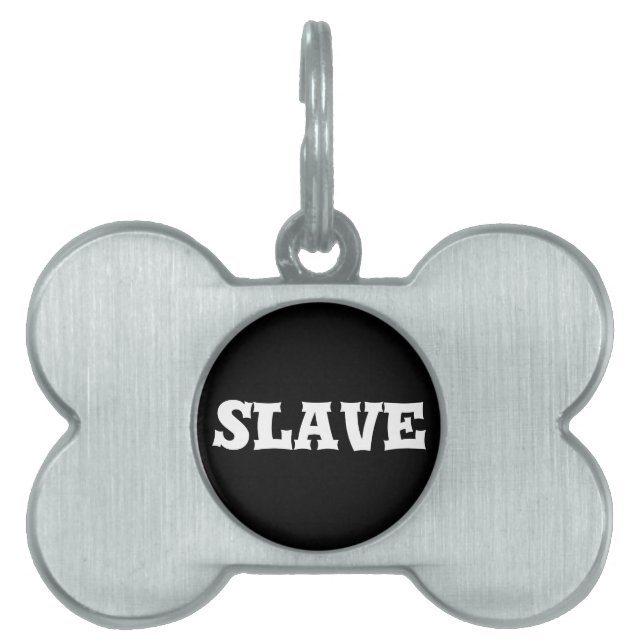 slaven huisdieren naamplaatje (voorkant)