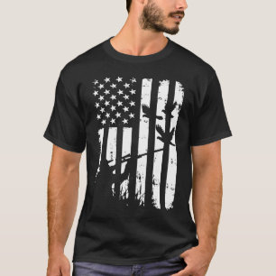  slavenjacht met kool en verstoorde Amerikaanse vl T-shirt