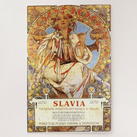 Slavia door Alphonse Mucha Legpuzzel (Verticaal)