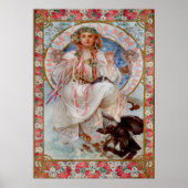Slavia door Alphonse Mucha Poster (Voorkant)