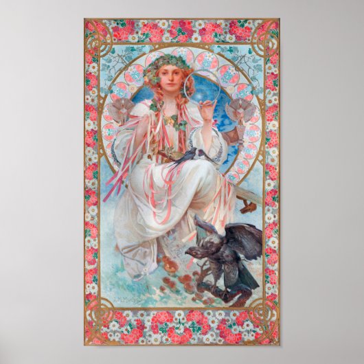 Slavia, Mucha Poster (Voorkant)