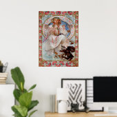 Slavia van Alphonse Mucha Poster (Thuiskantoor)