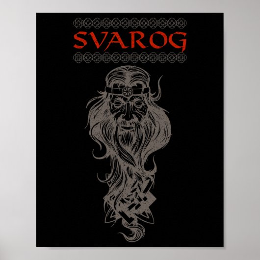 Slavic Celestial Being Craftsmanship Pagan Slavs P Poster (Voorkant)