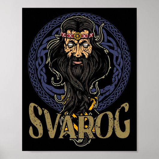 Slavic Celestial Being Craftsmanship Pagan Slavs P Poster (Voorkant)