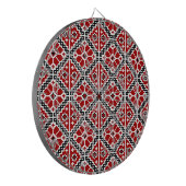 Slavic Ethnic Embroidery, Balkan Traditional Dartbord (Voorkant Links)