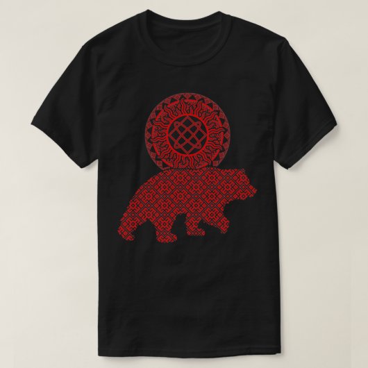 Slavic God Pagan Pattern Lada Deity Symbol with be T-shirt (Design voorkant)