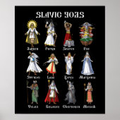Slavic Mythology Gods Poster (Voorkant)