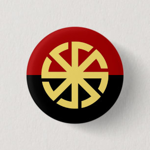 Slavic Sun Wheel Badge Ronde Button 3,2 Cm