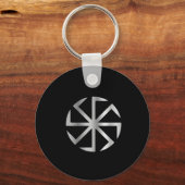 Slavik religie - Het Kolovrat-symbool Sleutelhanger (Voorkant)